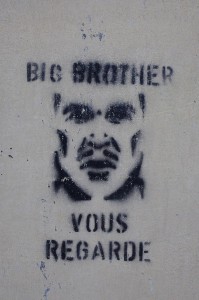 Big Brother graffiti in France